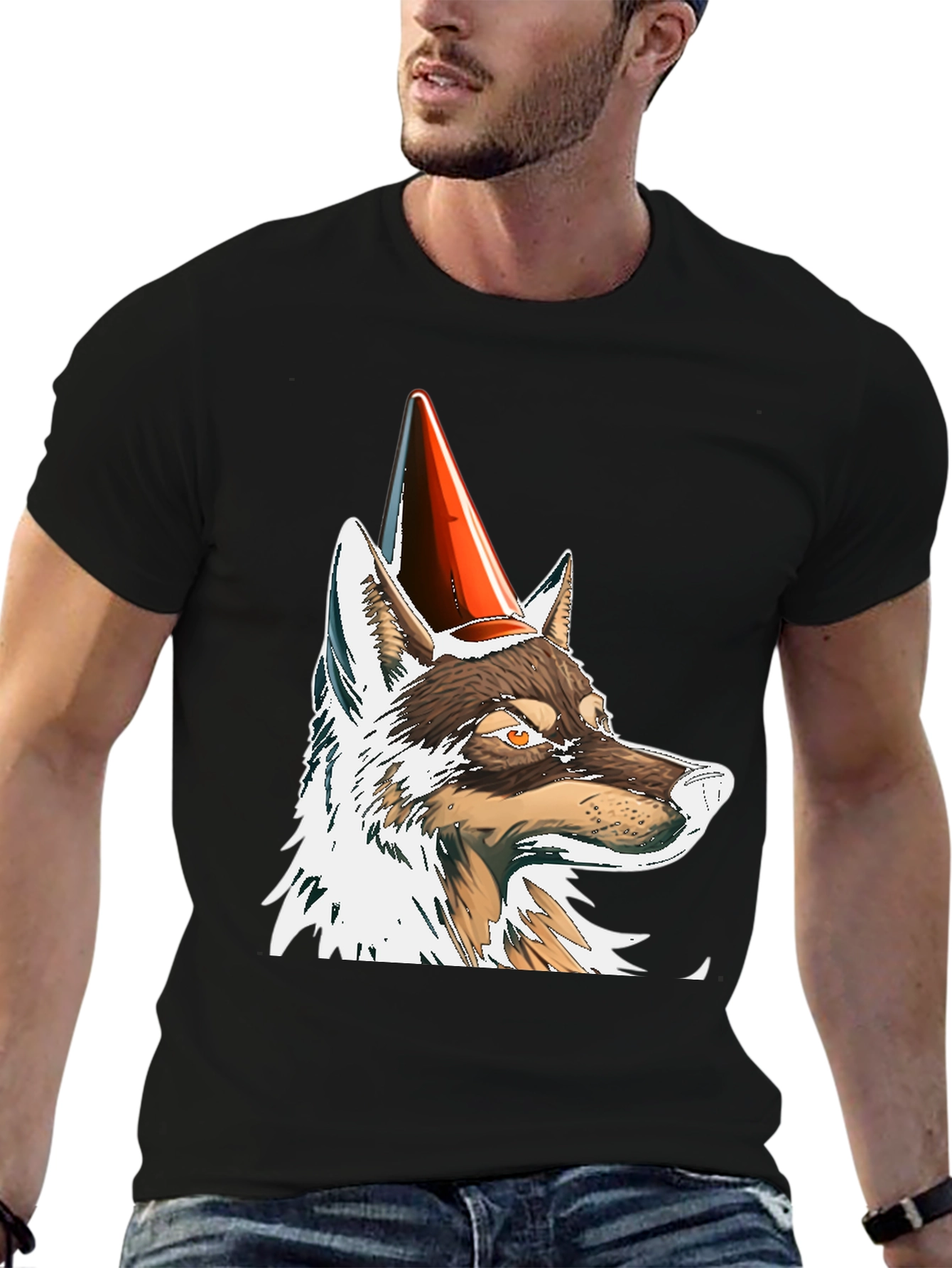Party Wolf T-Shirt - Fun Animal Graphic Tee