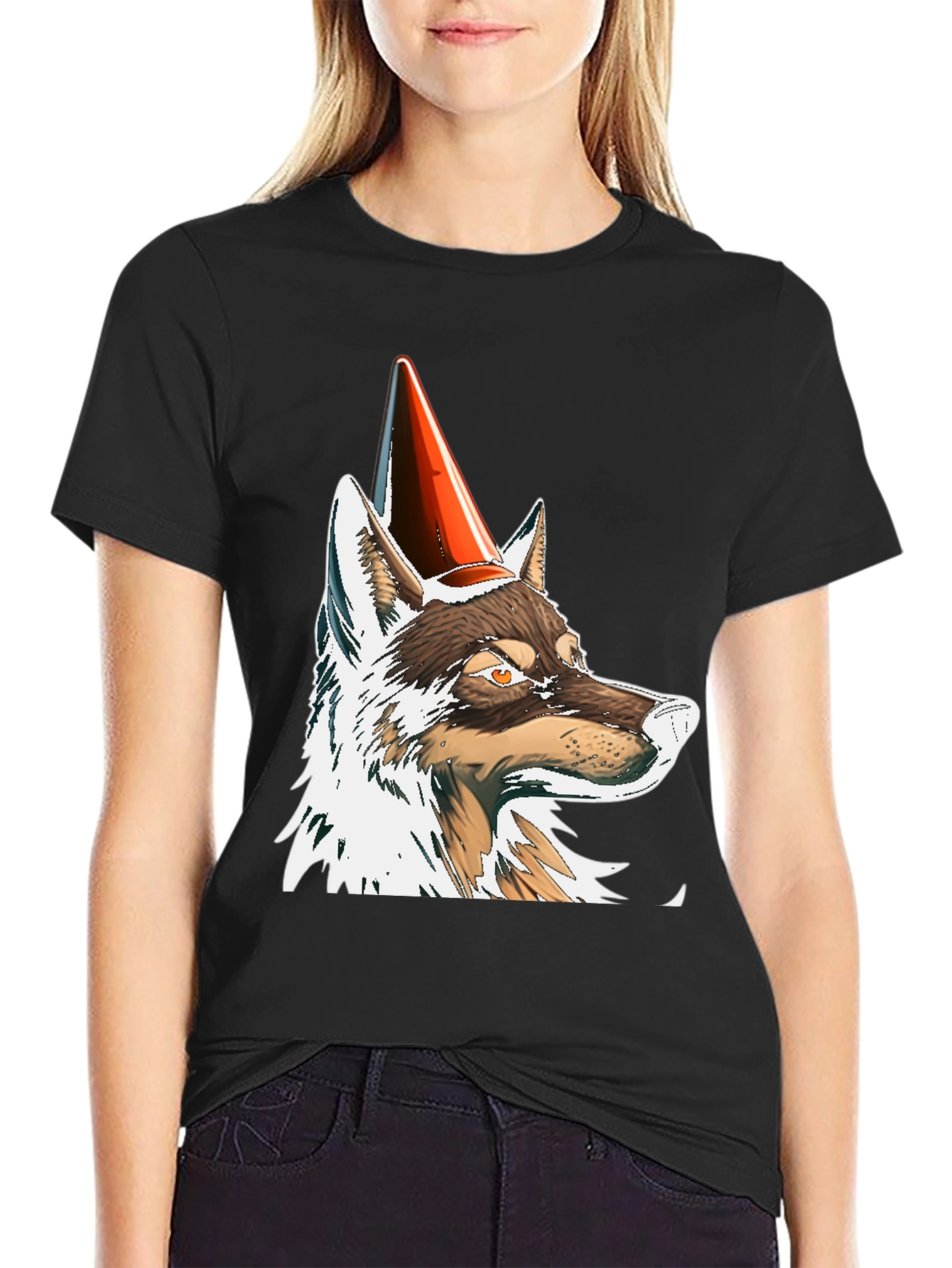 Party Wolf T-Shirt - Fun Animal Graphic Tee