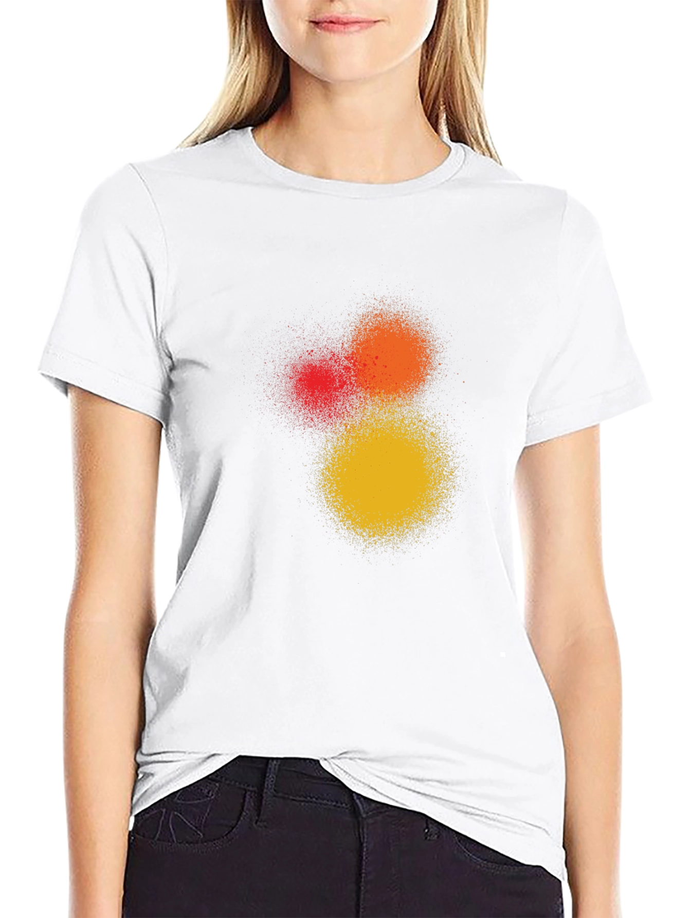 Abstract Spray Paint T-Shirt - Modern Graphic Tee