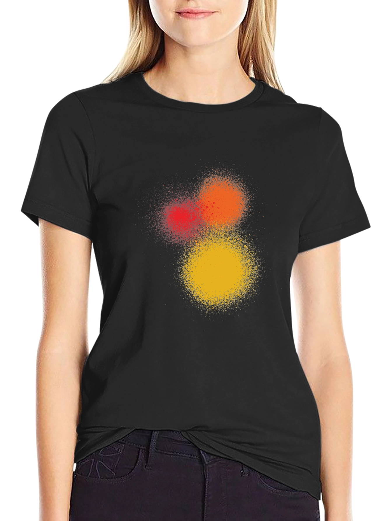 Abstract Spray Paint T-Shirt - Modern Graphic Tee