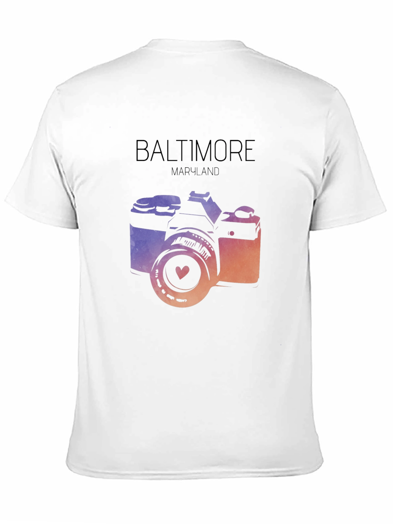 Baltimore Maryland Camera Graphic T-Shirt