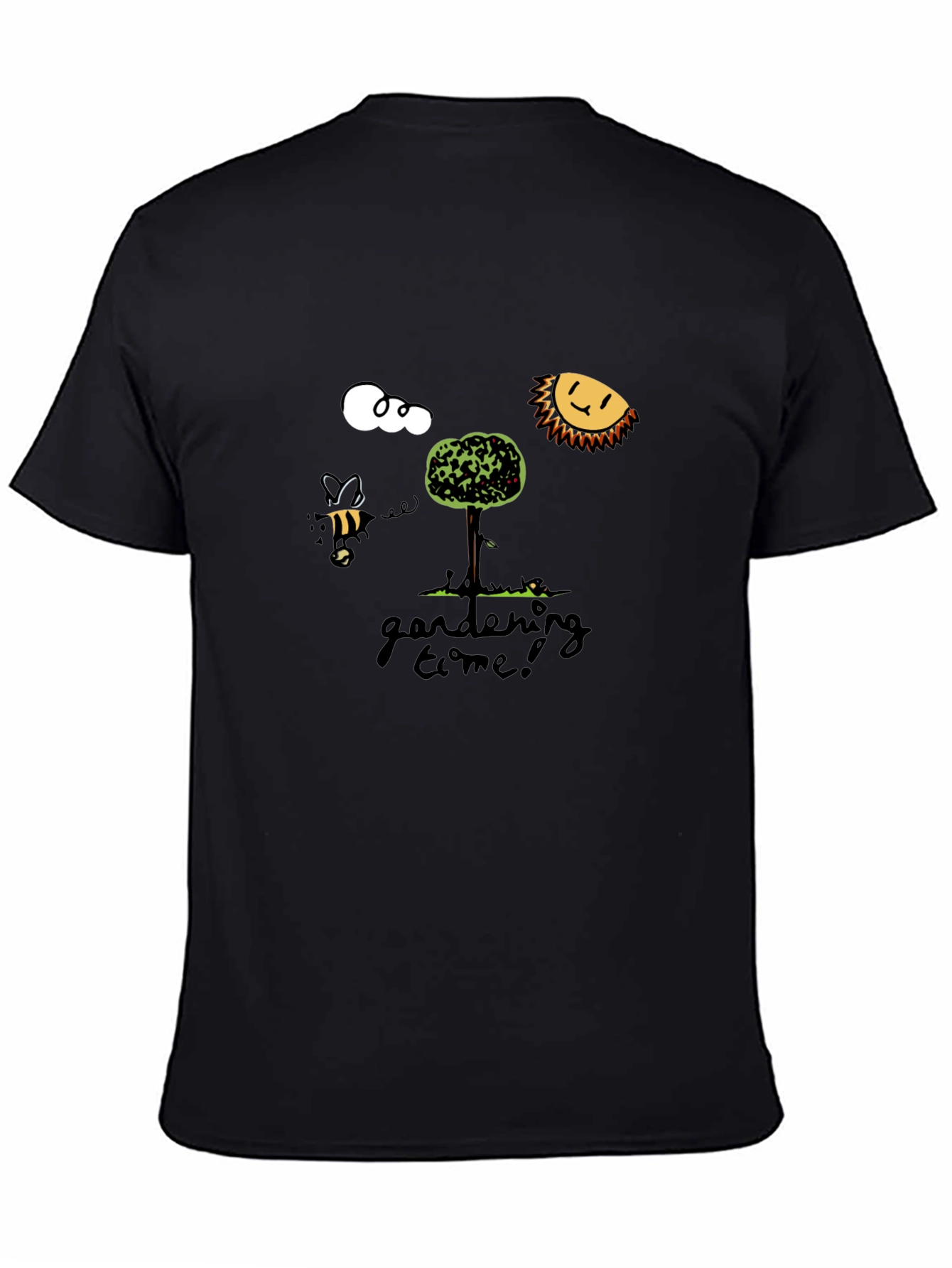 Gardening Time T-Shirt - Bee Sun Tree Design
