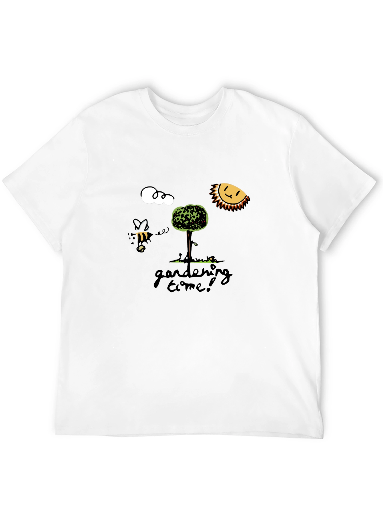 Gardening Time T-Shirt - Bee Sun Tree Design