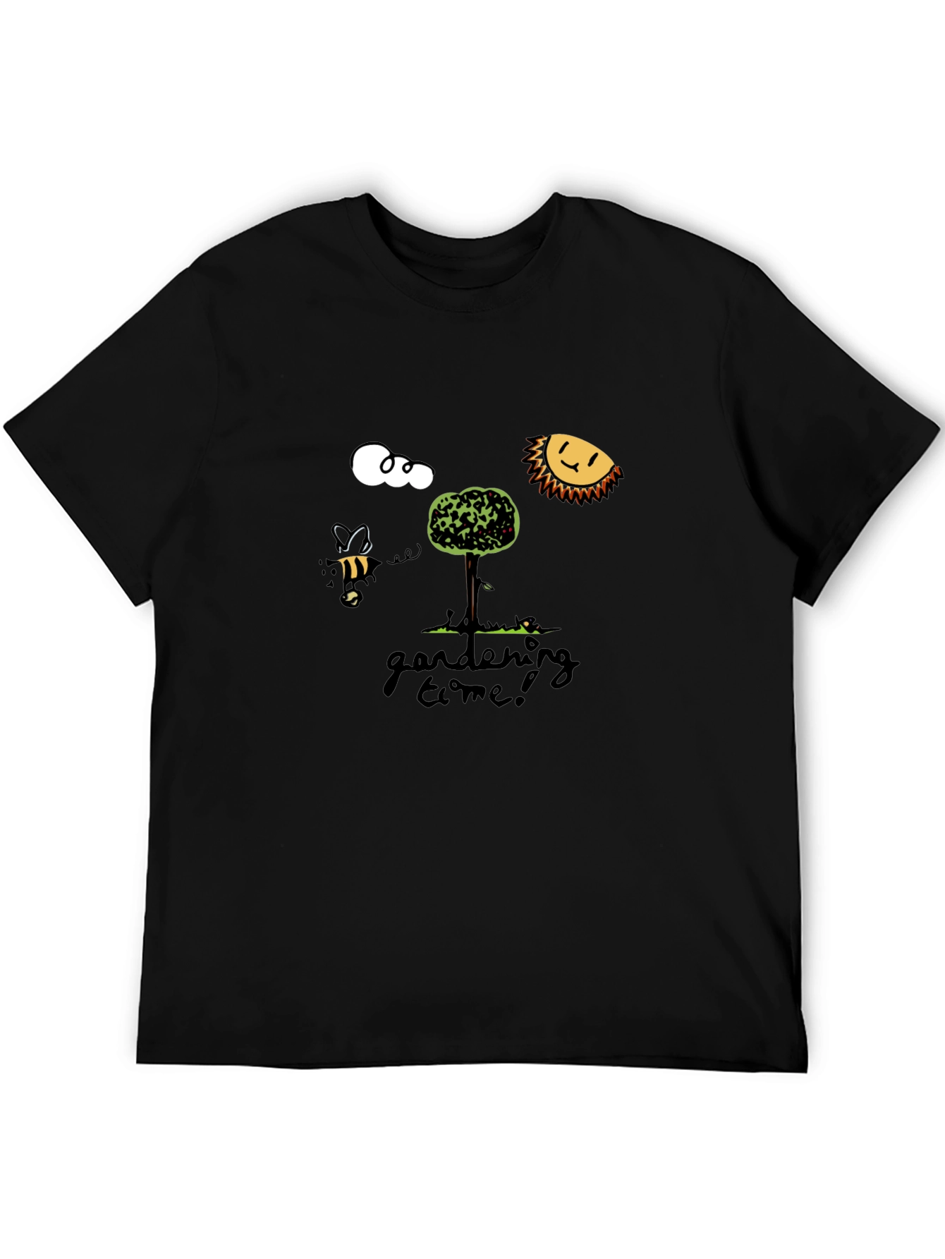 Gardening Time T-Shirt - Bee Sun Tree Design