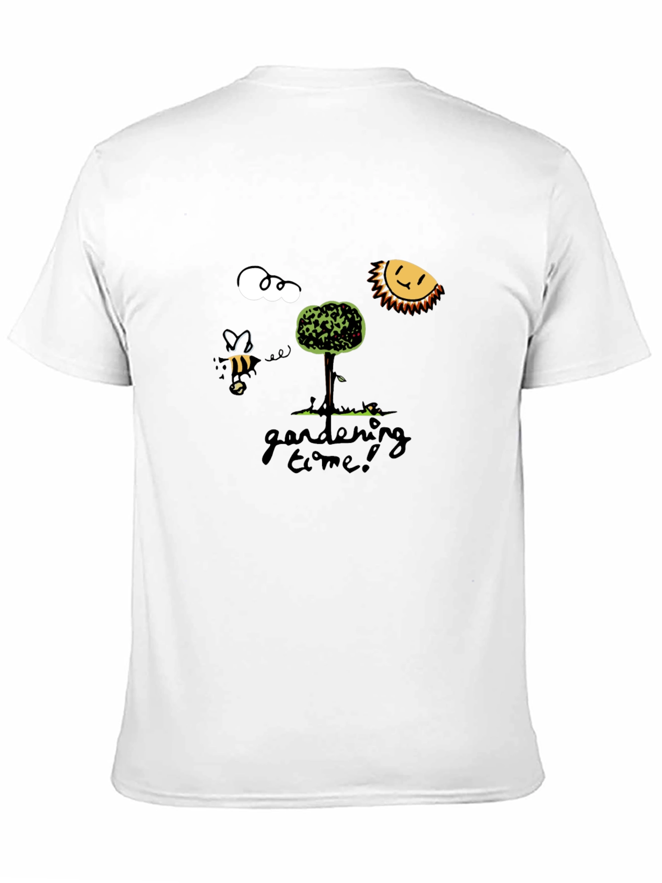 Gardening Time T-Shirt - Bee Sun Tree Design
