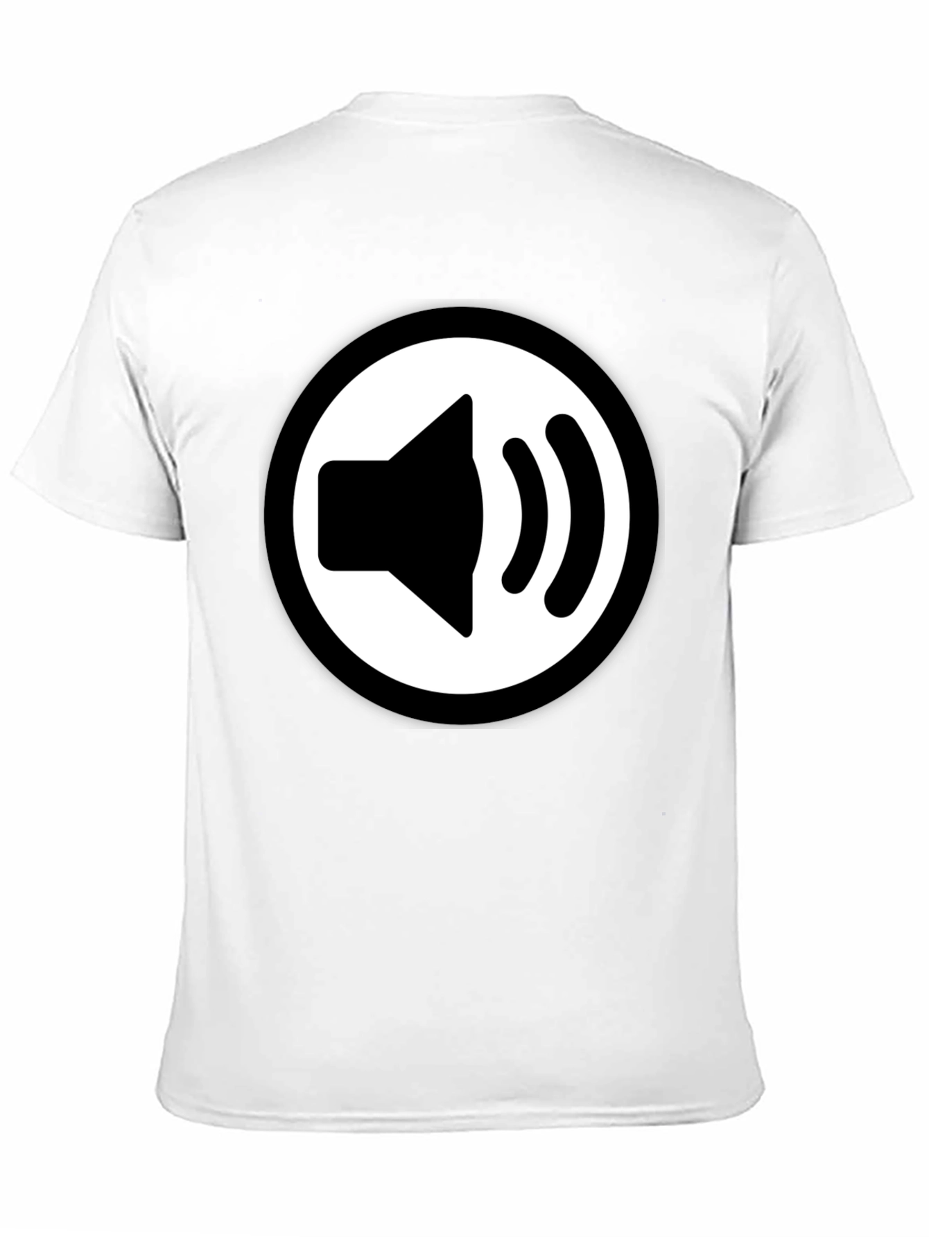Speaker Icon Black T-Shirt
