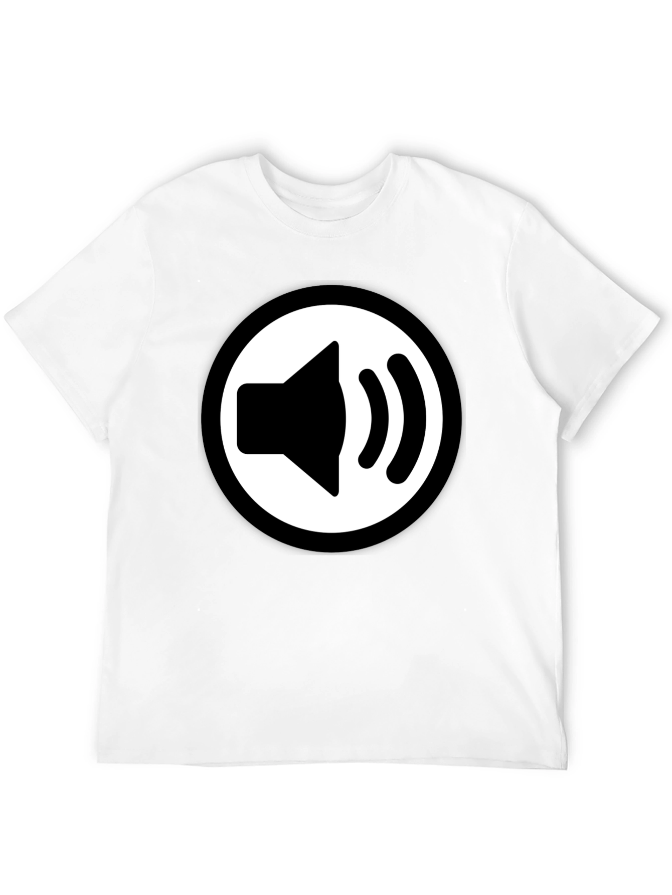 Speaker Icon Black T-Shirt