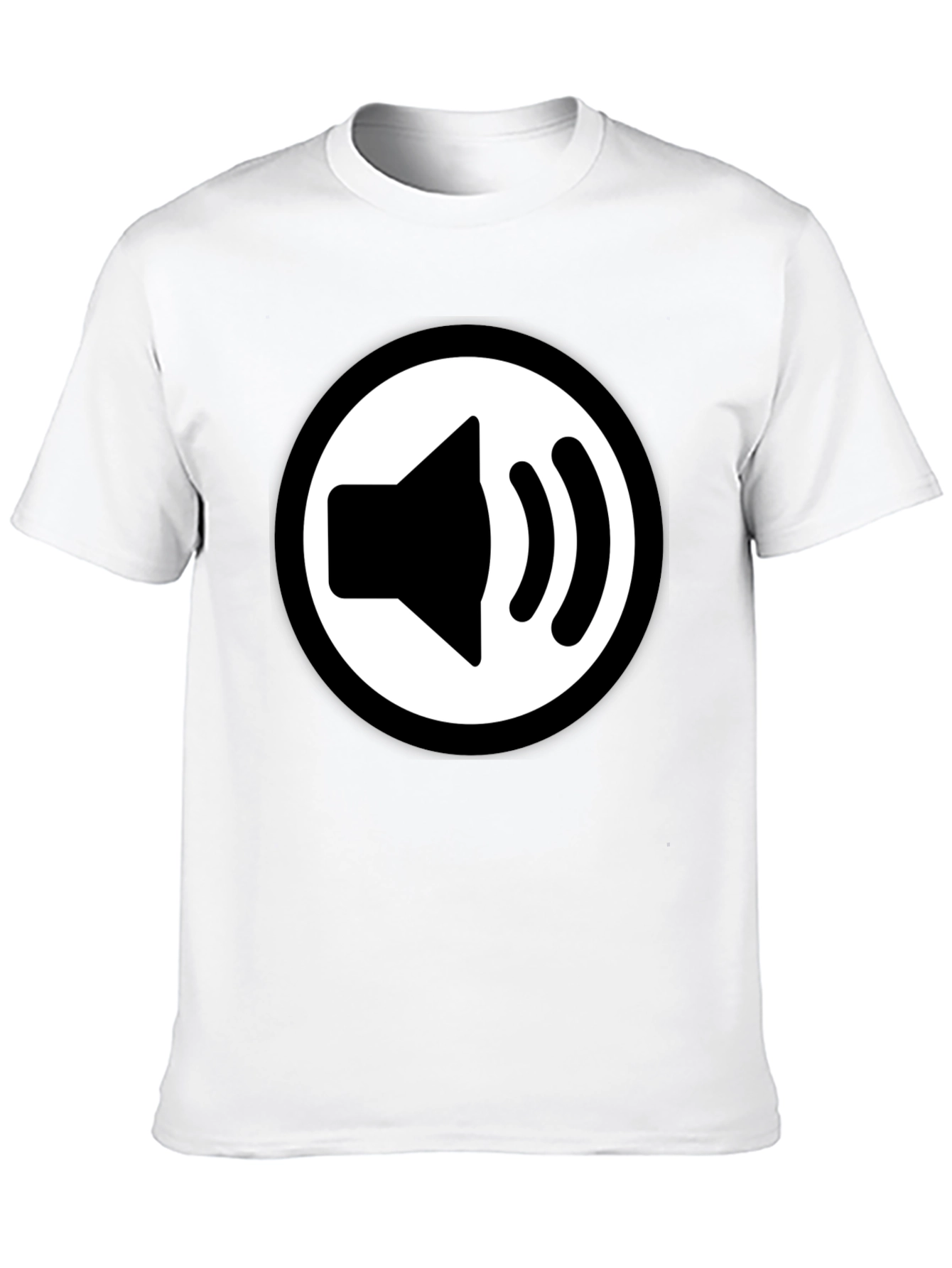 Speaker Icon Black T-Shirt