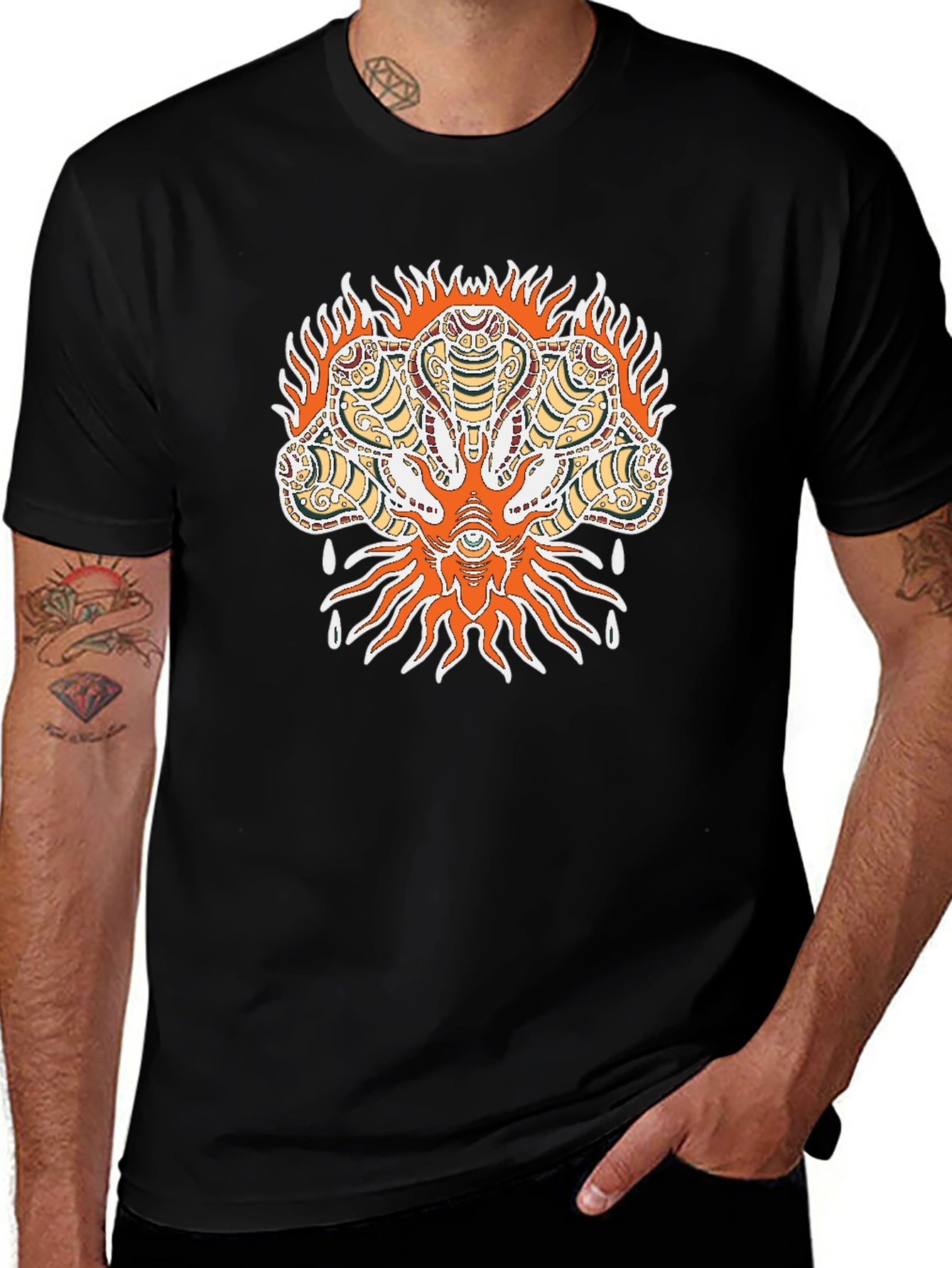 Mystic Cobra Graphic Tee - Mens Black T-Shirt
