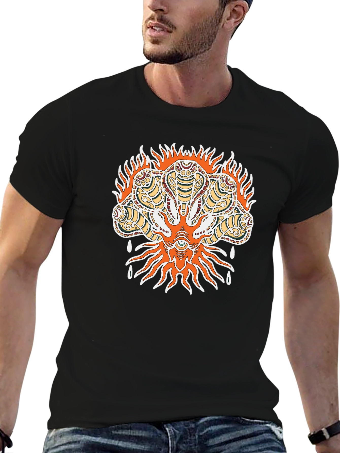 Mystic Cobra Graphic Tee - Mens Black T-Shirt