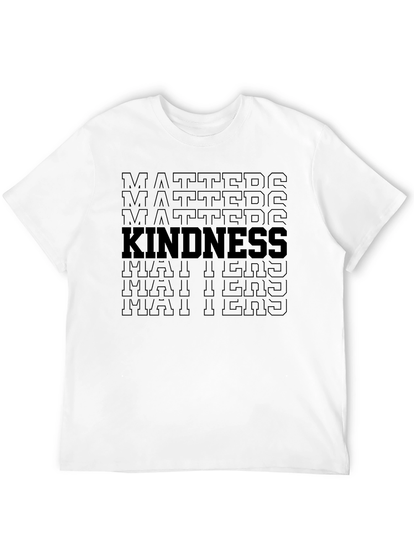 Kindness Matters Black T-Shirt for Men