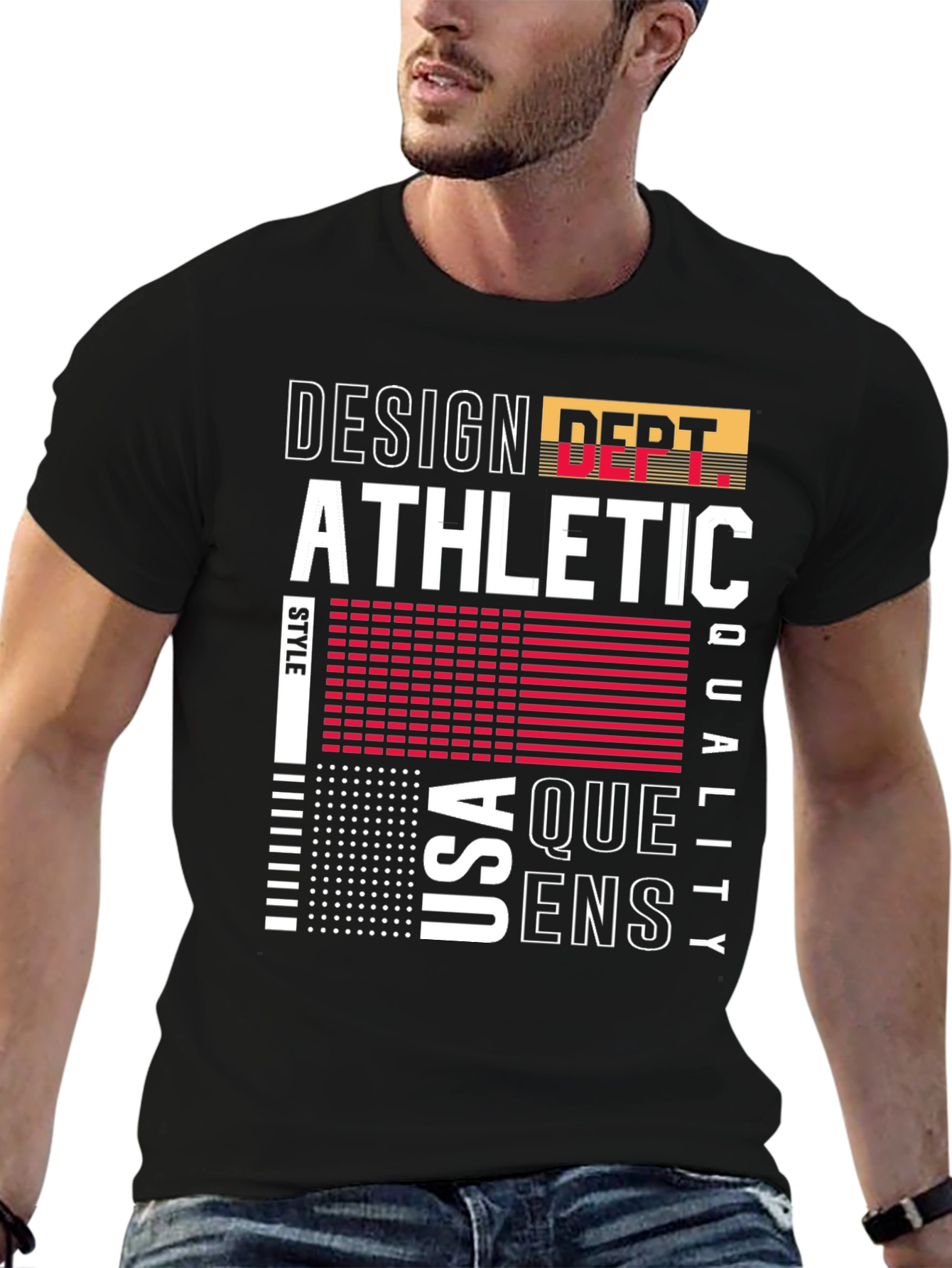 Design Athletic T-Shirt USA Queens