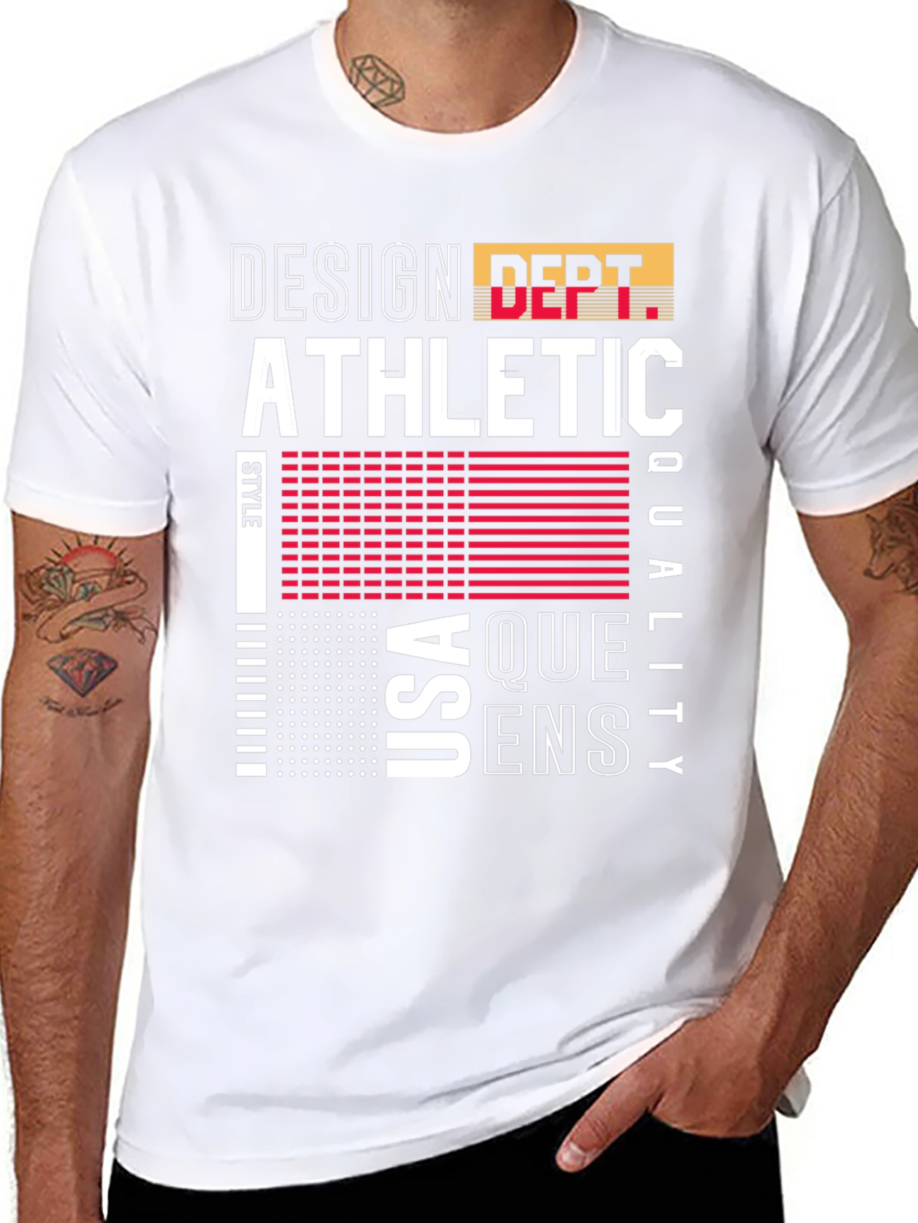 Design Athletic T-Shirt USA Queens