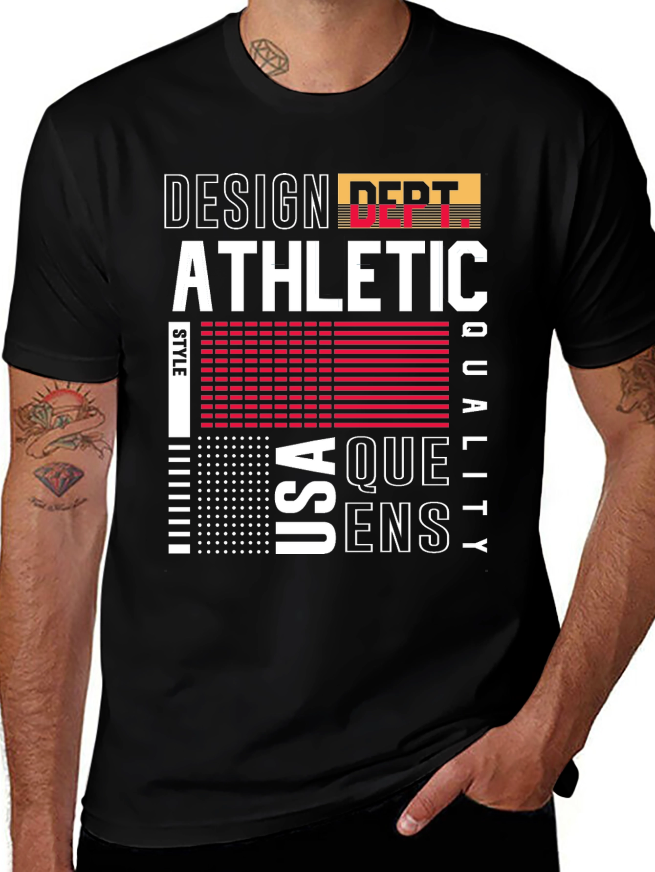 Design Athletic T-Shirt USA Queens