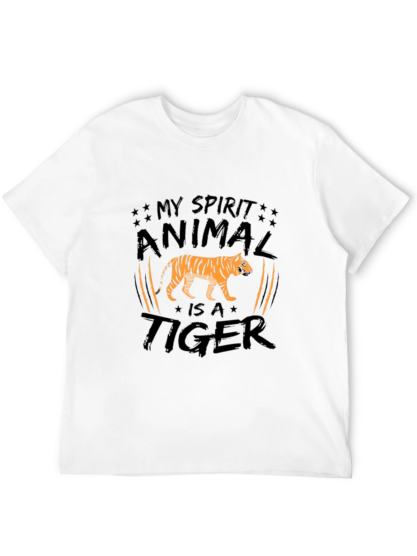 My Spirit Animal Tiger Graphic Tee - Black