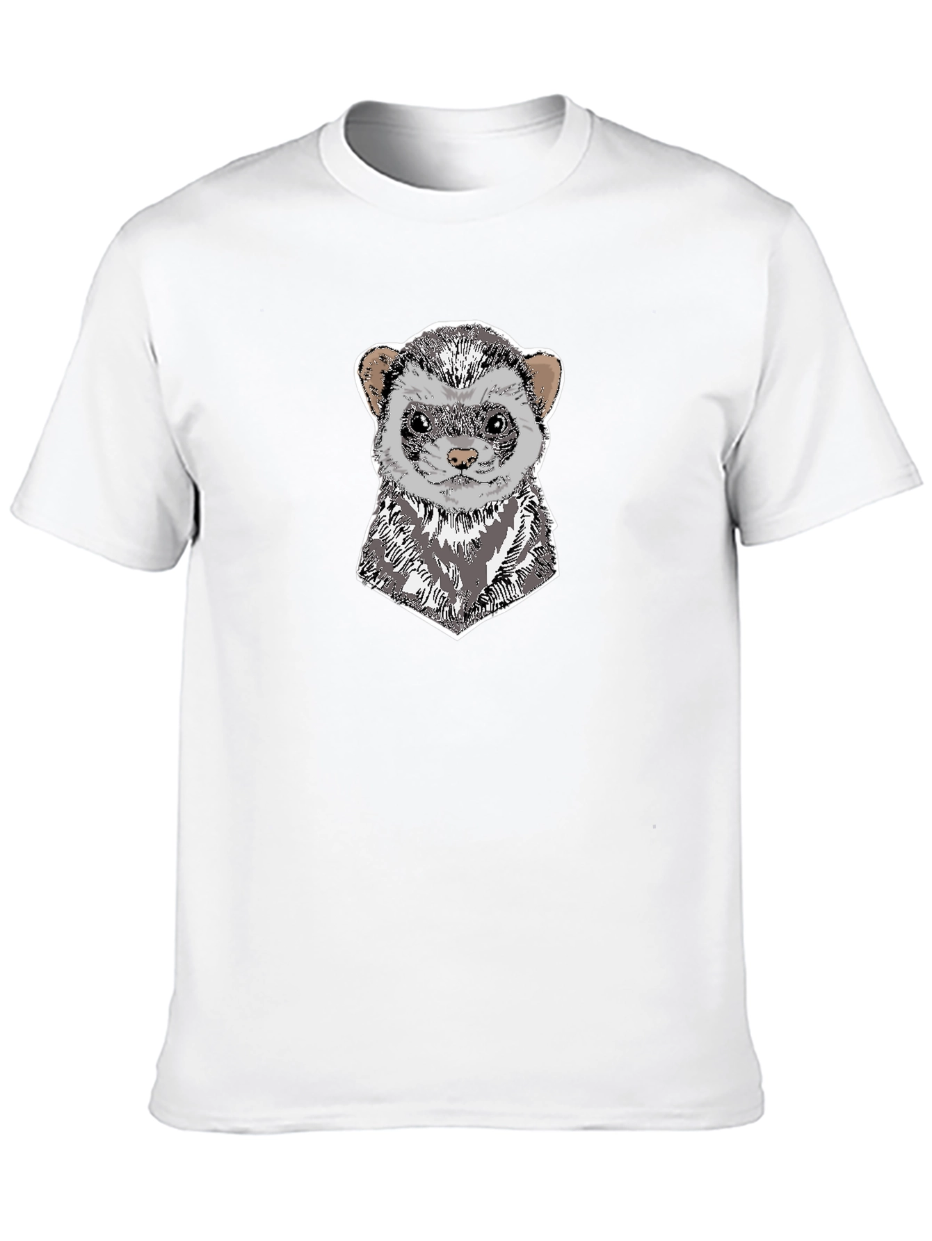 Ferret Head T-Shirt - Unique Animal Graphic Tee