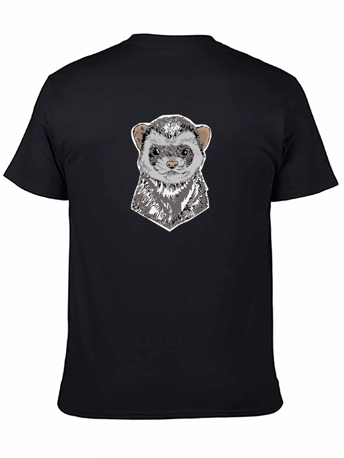 Ferret Head T-Shirt - Unique Animal Graphic Tee