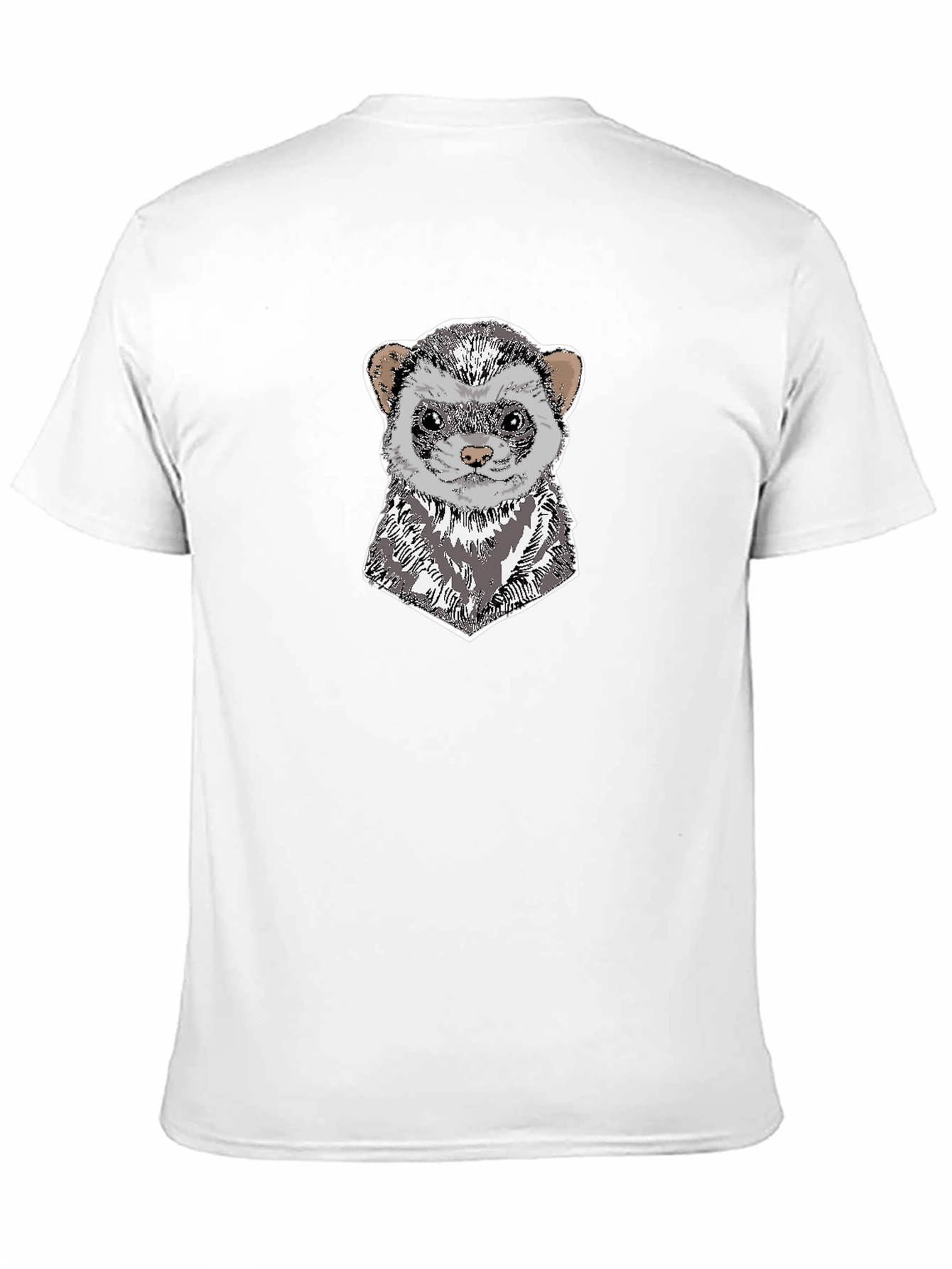 Ferret Head T-Shirt - Unique Animal Graphic Tee