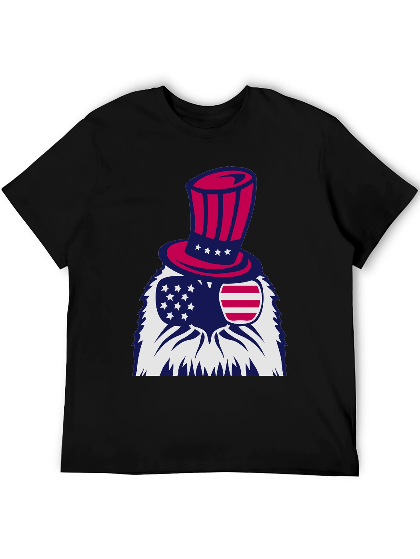 Patriotic Eagle T-Shirt - Stars and Stripes Design