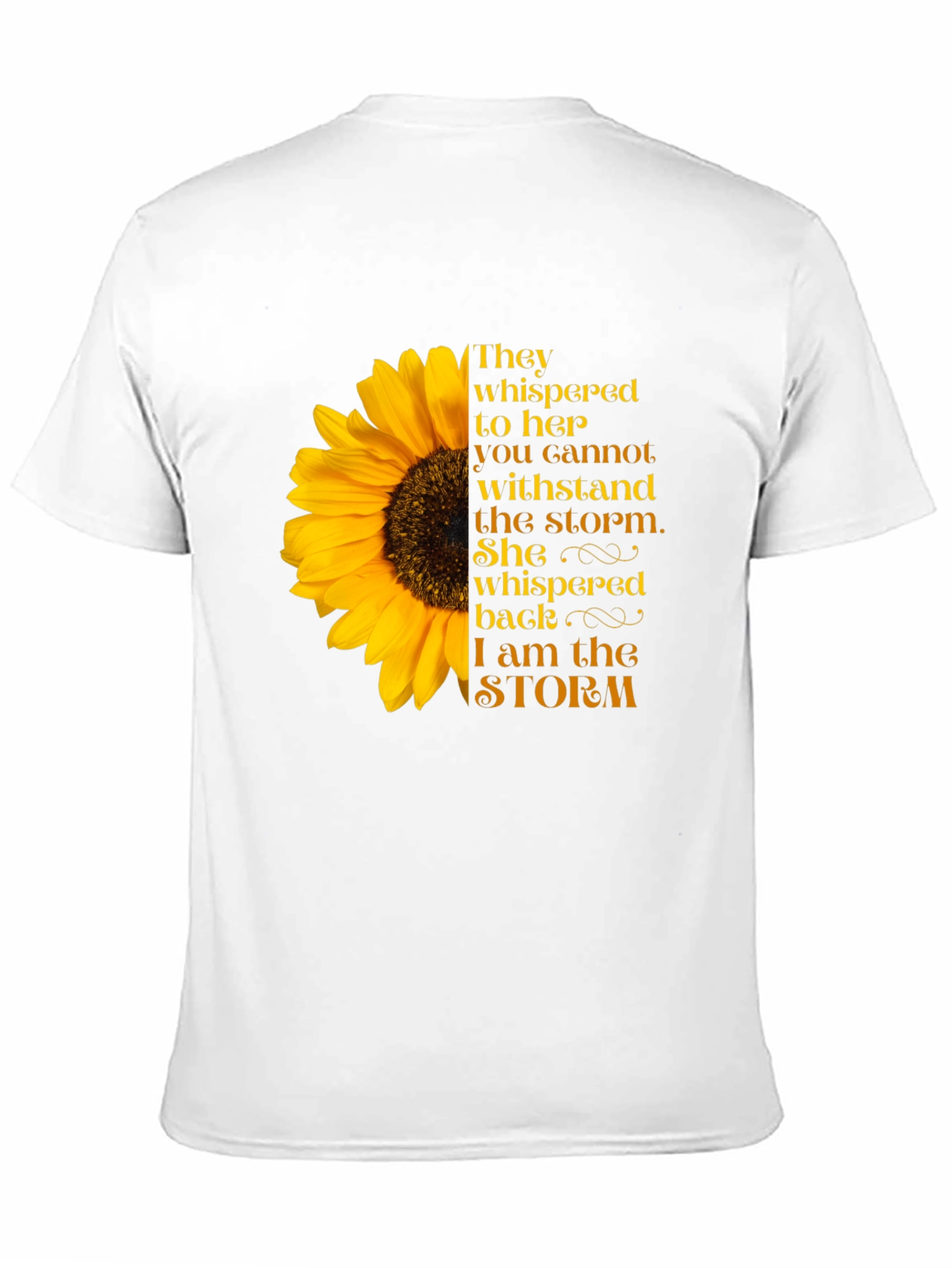 Sunflower Storm T-Shirt: Empowering Womens Tee