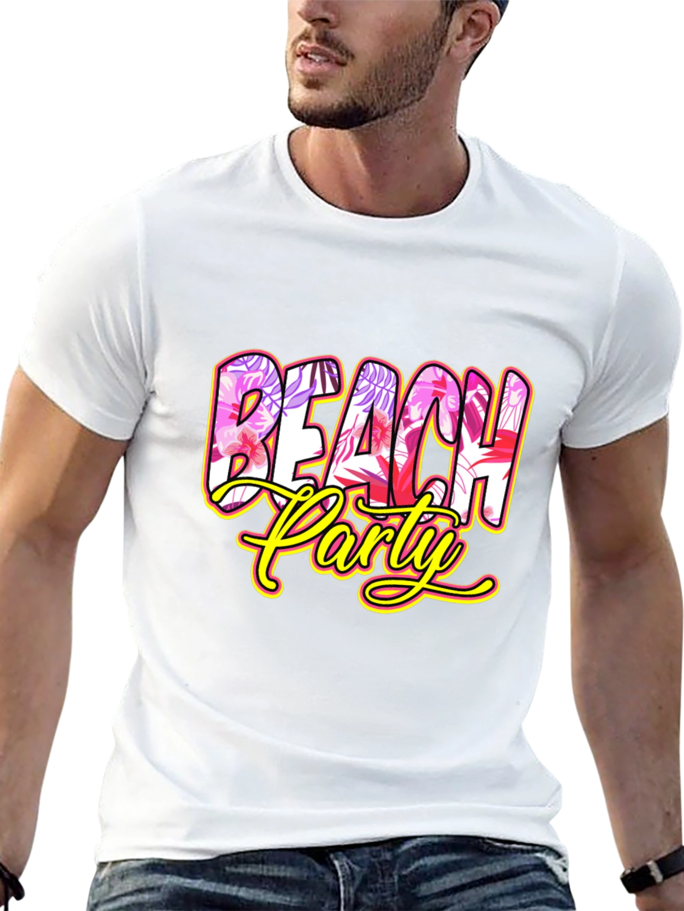 Beach Party Graphic Tee - Tropical Summer Shirt