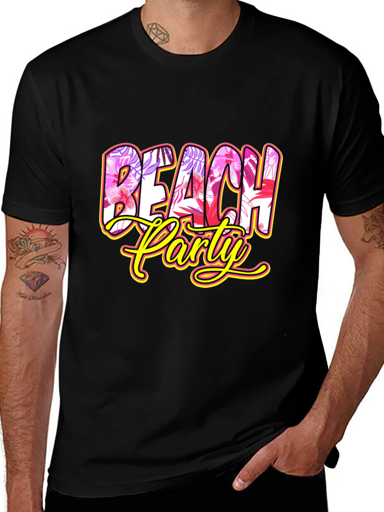 Beach Party Graphic Tee - Tropical Summer Shirt