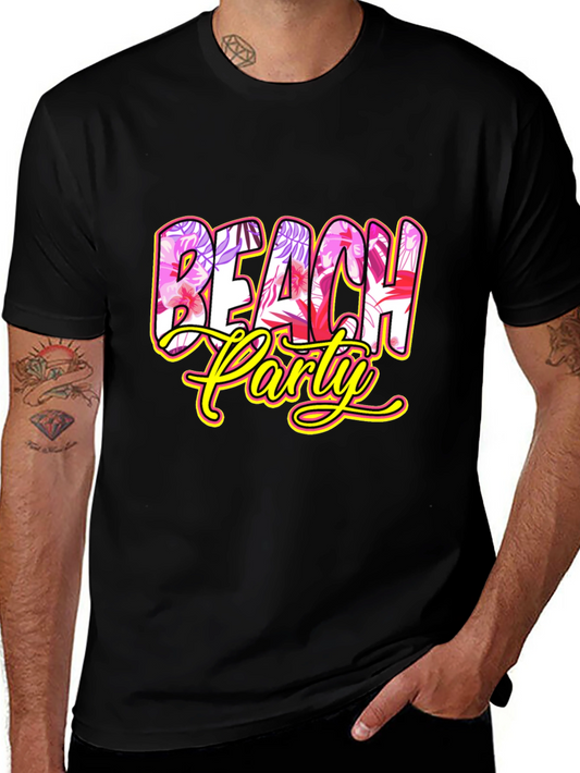 Beach Party Graphic Tee - Tropical Summer Shirt
