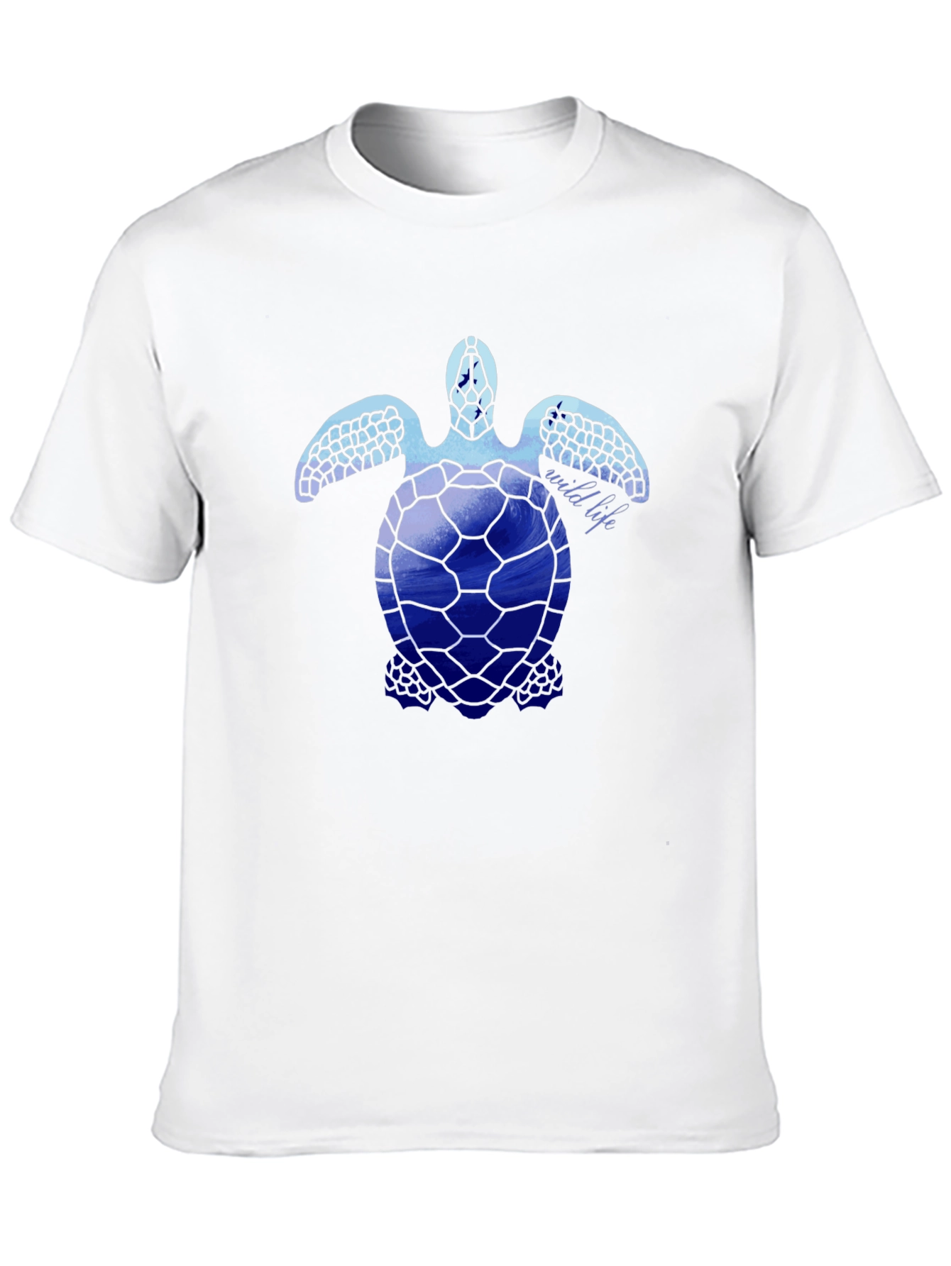 Sea Turtle Wildlife Graphic Tee - Black
