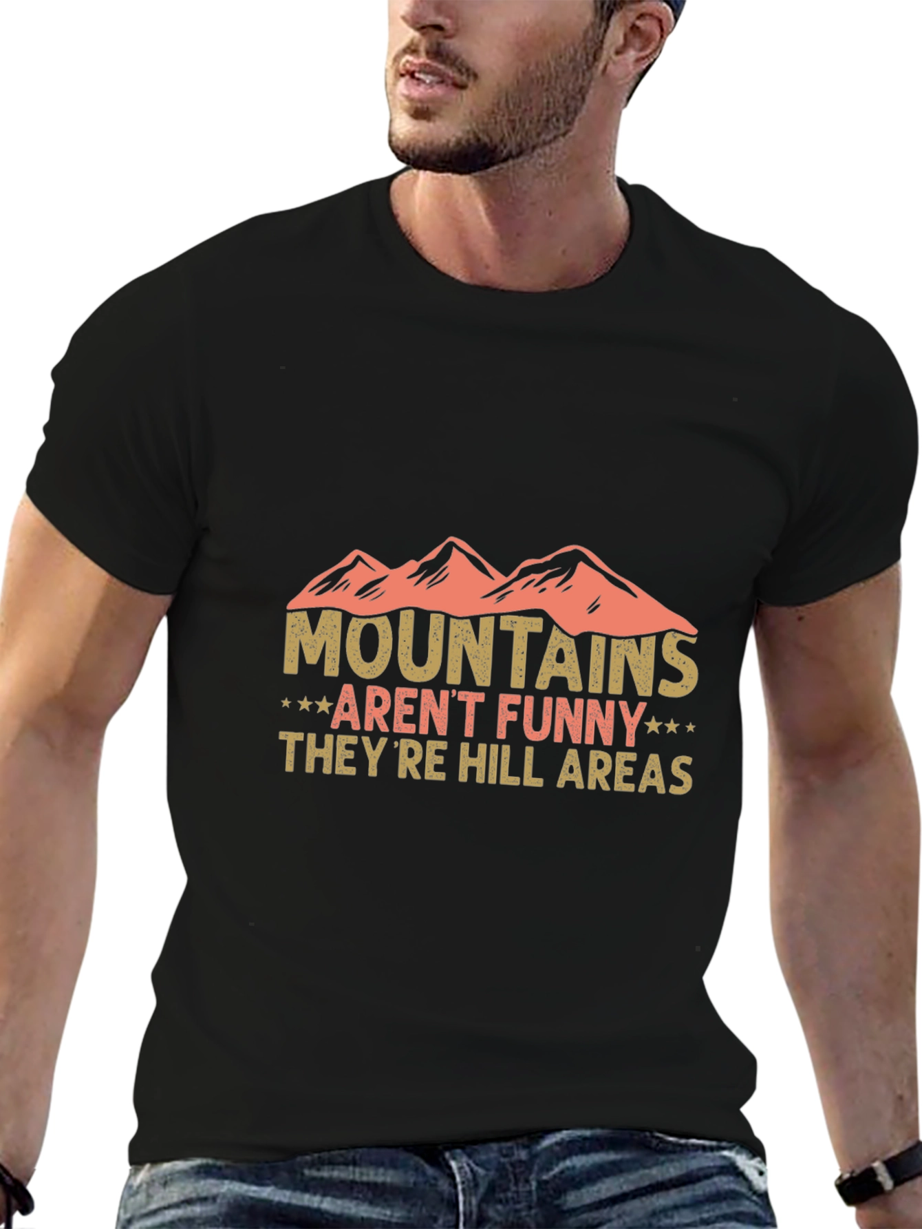 Funny Mountains Hill Areas Graphic Tee