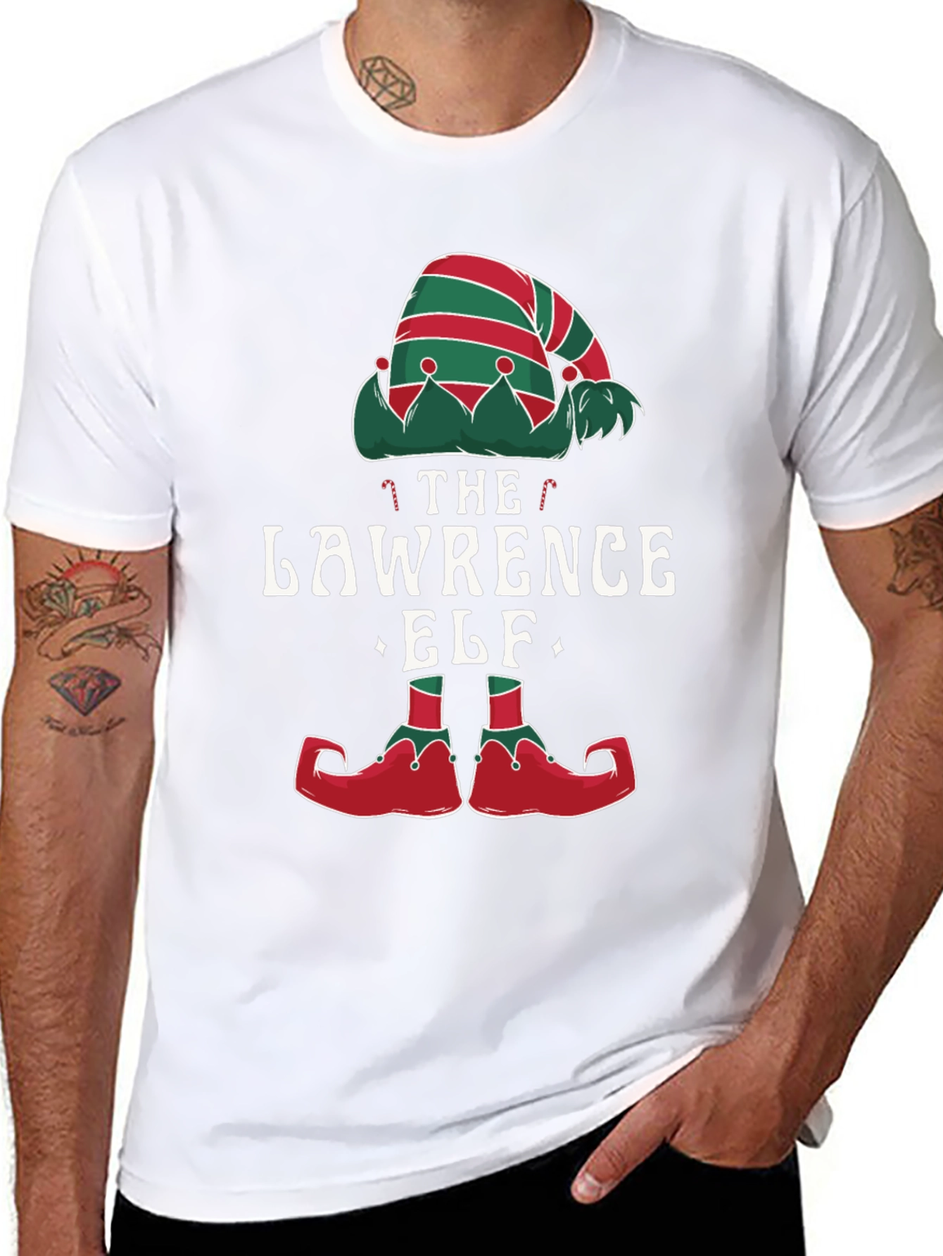 Lawrence Elf Christmas T-Shirt