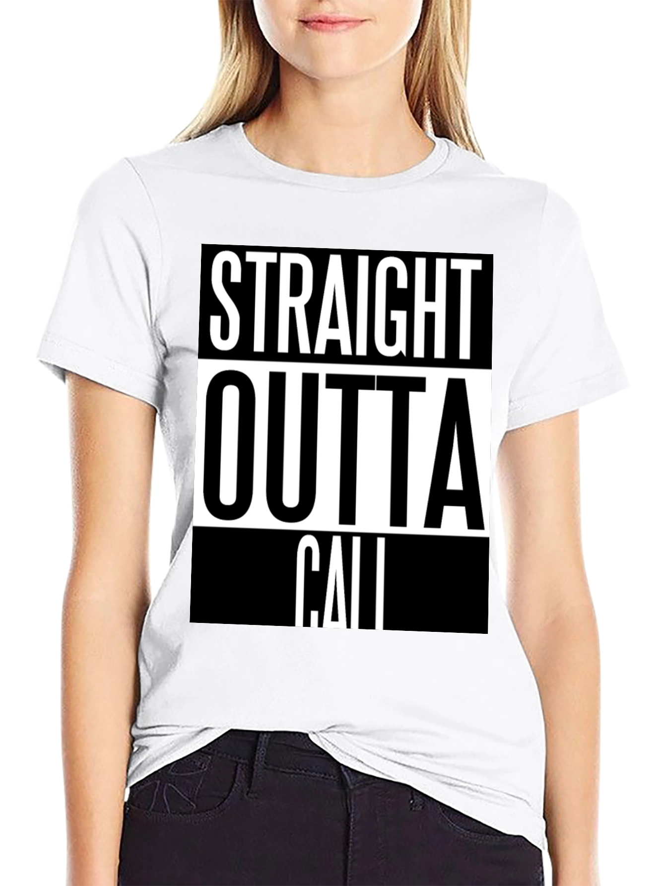 Straight Outta Cali Graphic Tee - Black