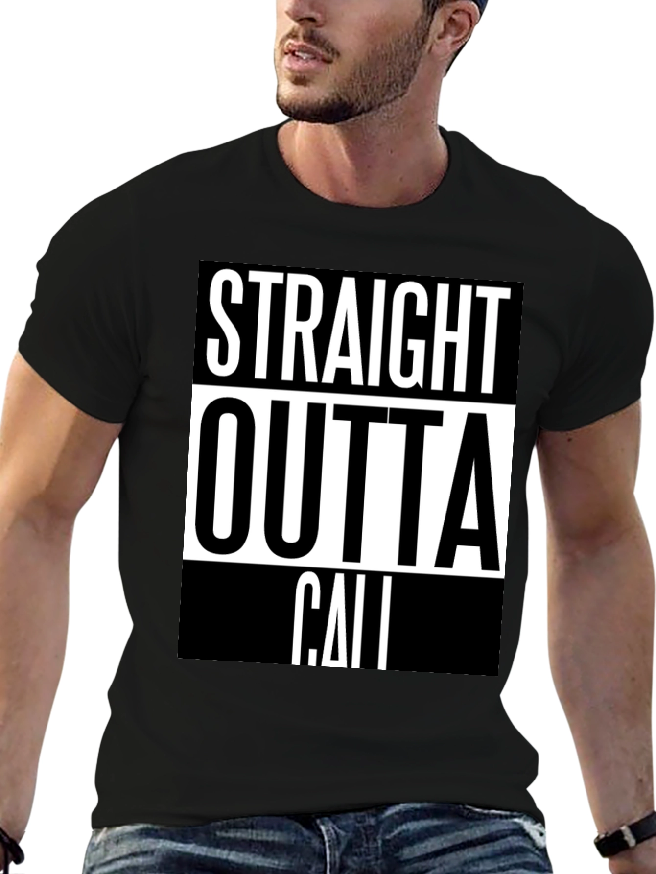 Straight Outta Cali Graphic Tee - Black