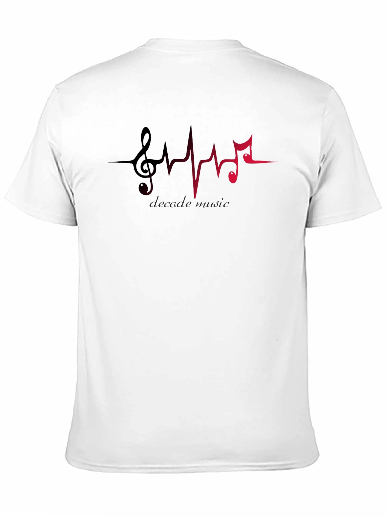 Decade Music T-Shirt - Heartbeat Musical Note Design
