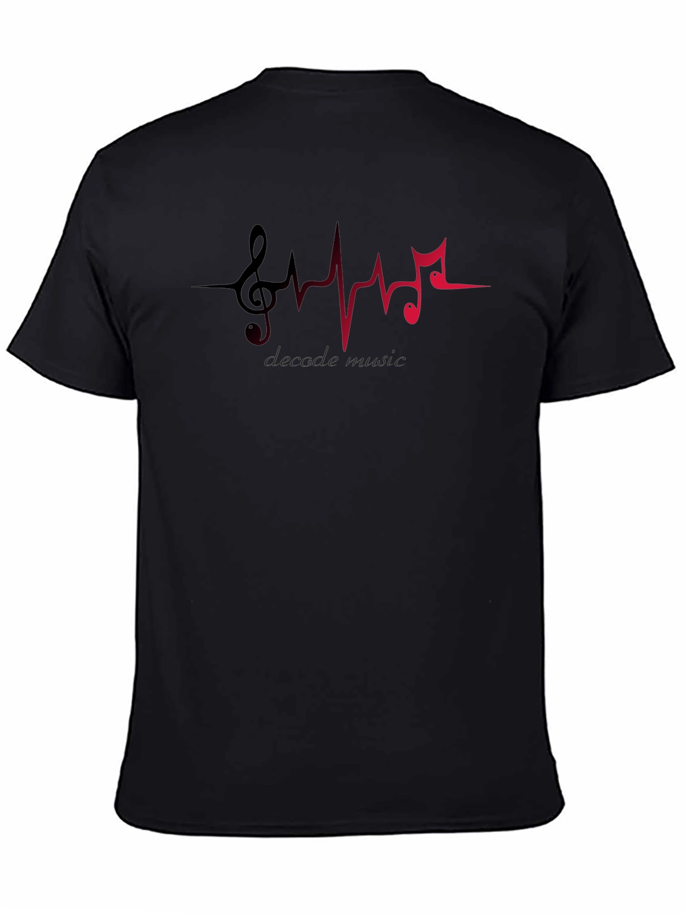 Decade Music T-Shirt - Heartbeat Musical Note Design