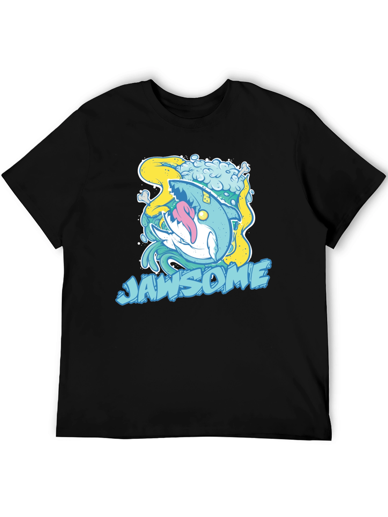 Jawsome Shark Graphic T-Shirt - Unique Cartoon Design