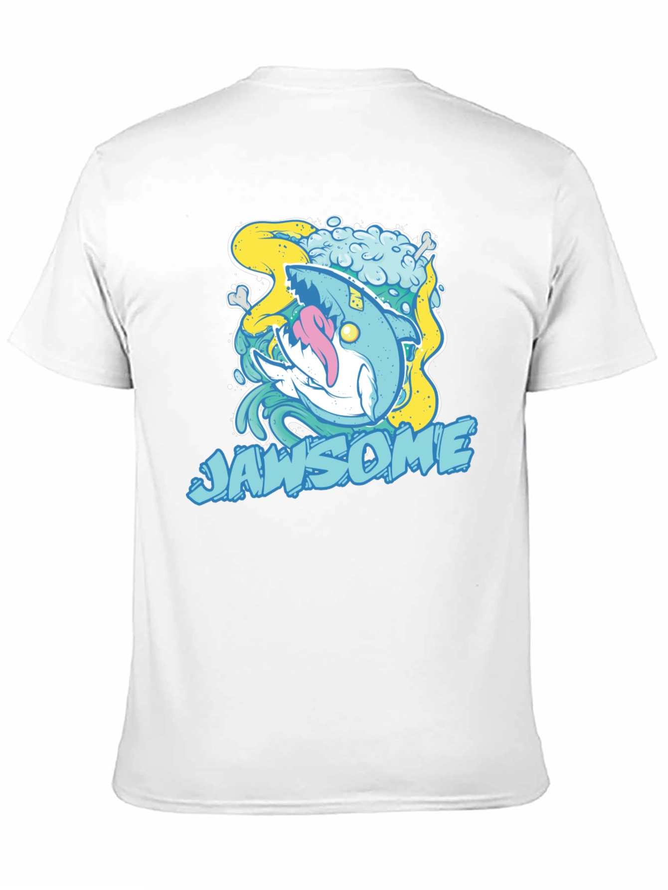 Jawsome Shark Graphic T-Shirt - Unique Cartoon Design