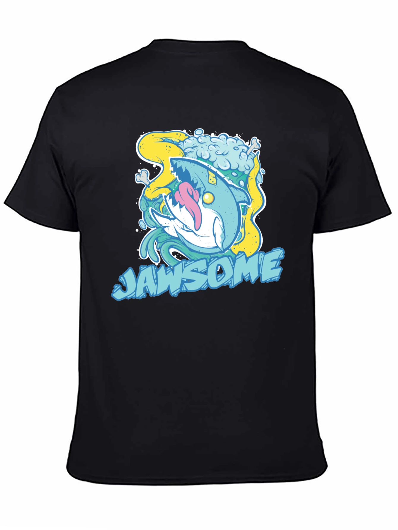 Jawsome Shark Graphic T-Shirt - Unique Cartoon Design