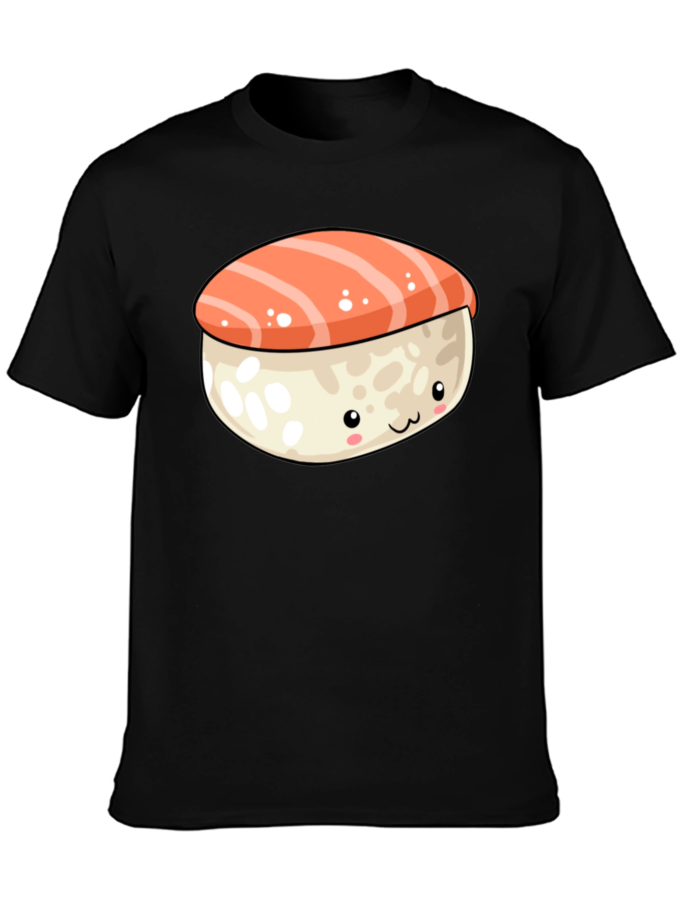 Cute Sushi Graphic Tee - Black T-Shirt