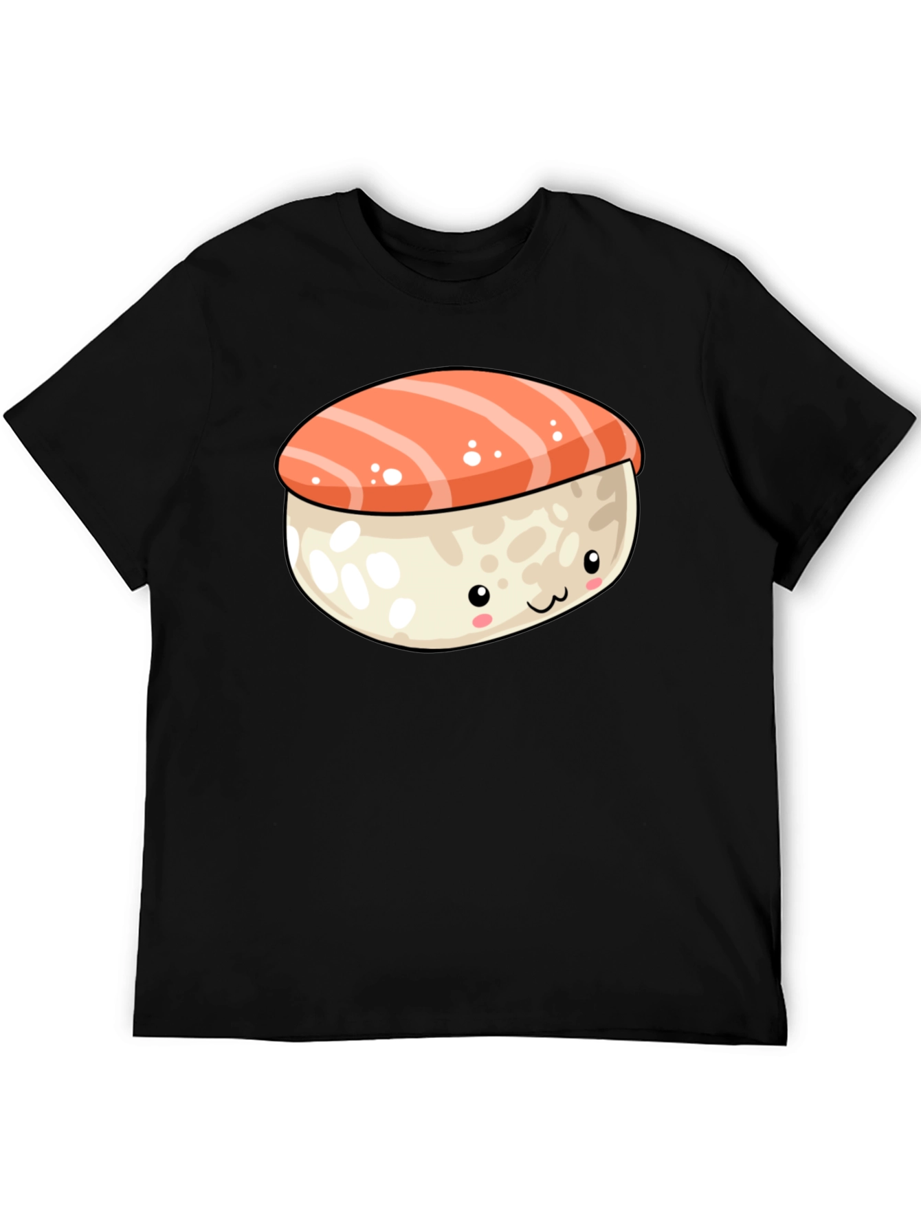 Cute Sushi Graphic Tee - Black T-Shirt
