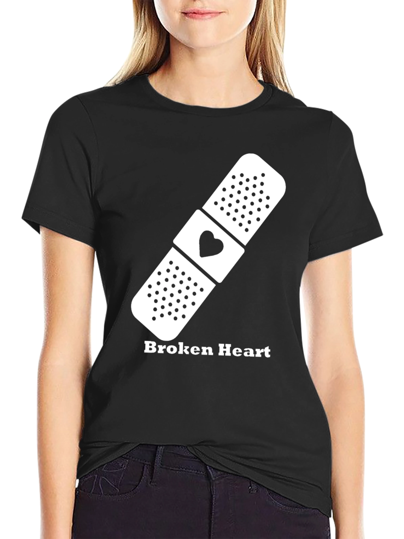 Broken Heart Bandage T-Shirt - Emotional Recovery Tee
