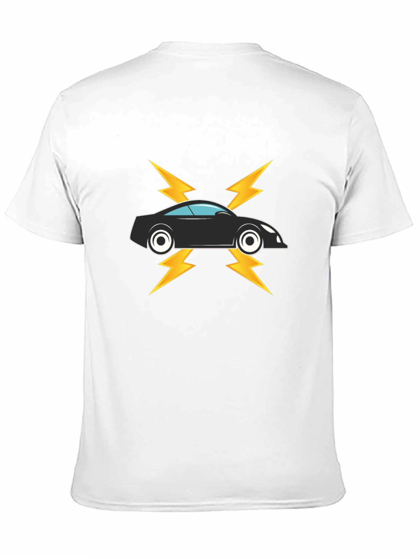 Electric Car T-Shirt - Black Cotton Tee