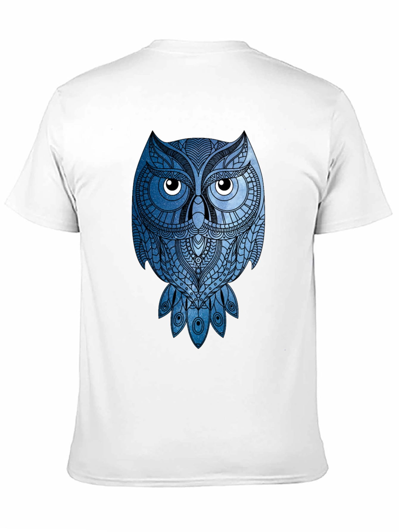Geometric Owl Graphic Tee - Mens Black T-Shirt