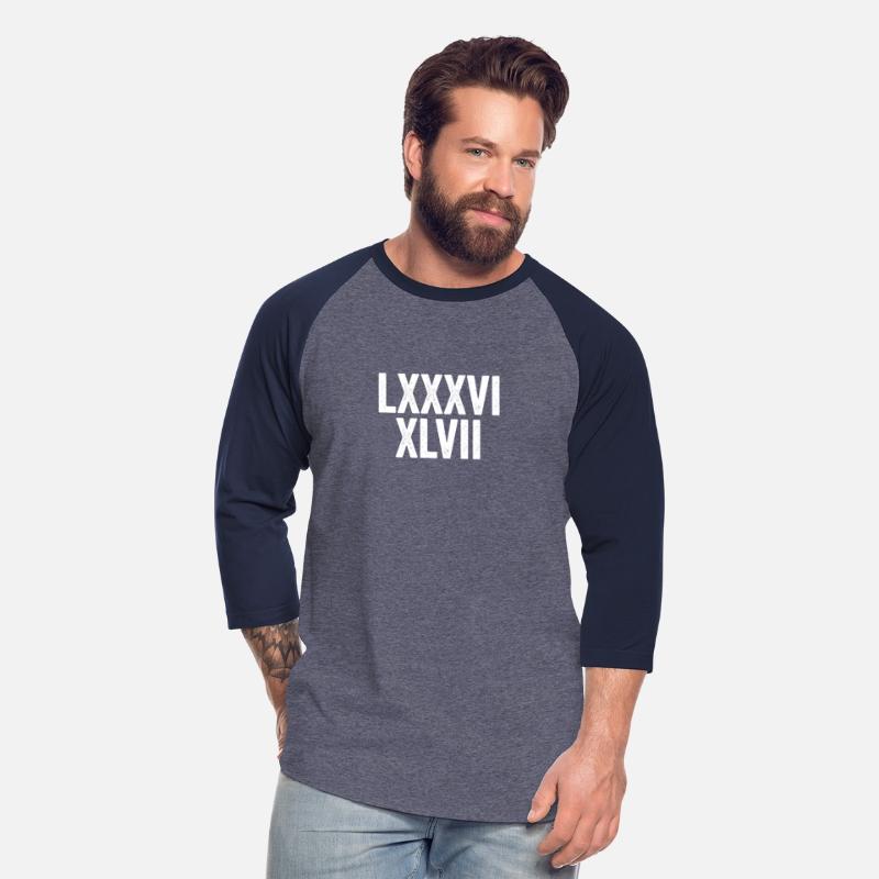 8647 LXXXVI XLVII Roman Numerals Subtle Anti Trump