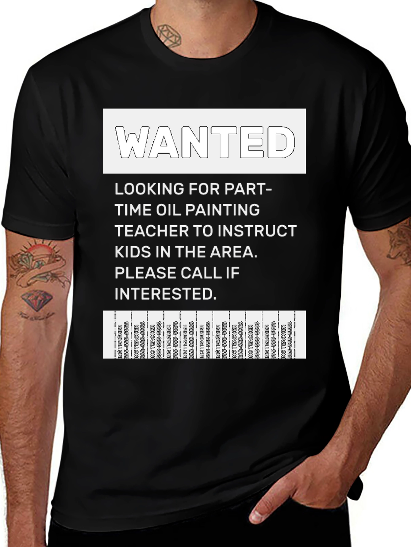 Wanted: Oil Painting Teacher T-Shirt