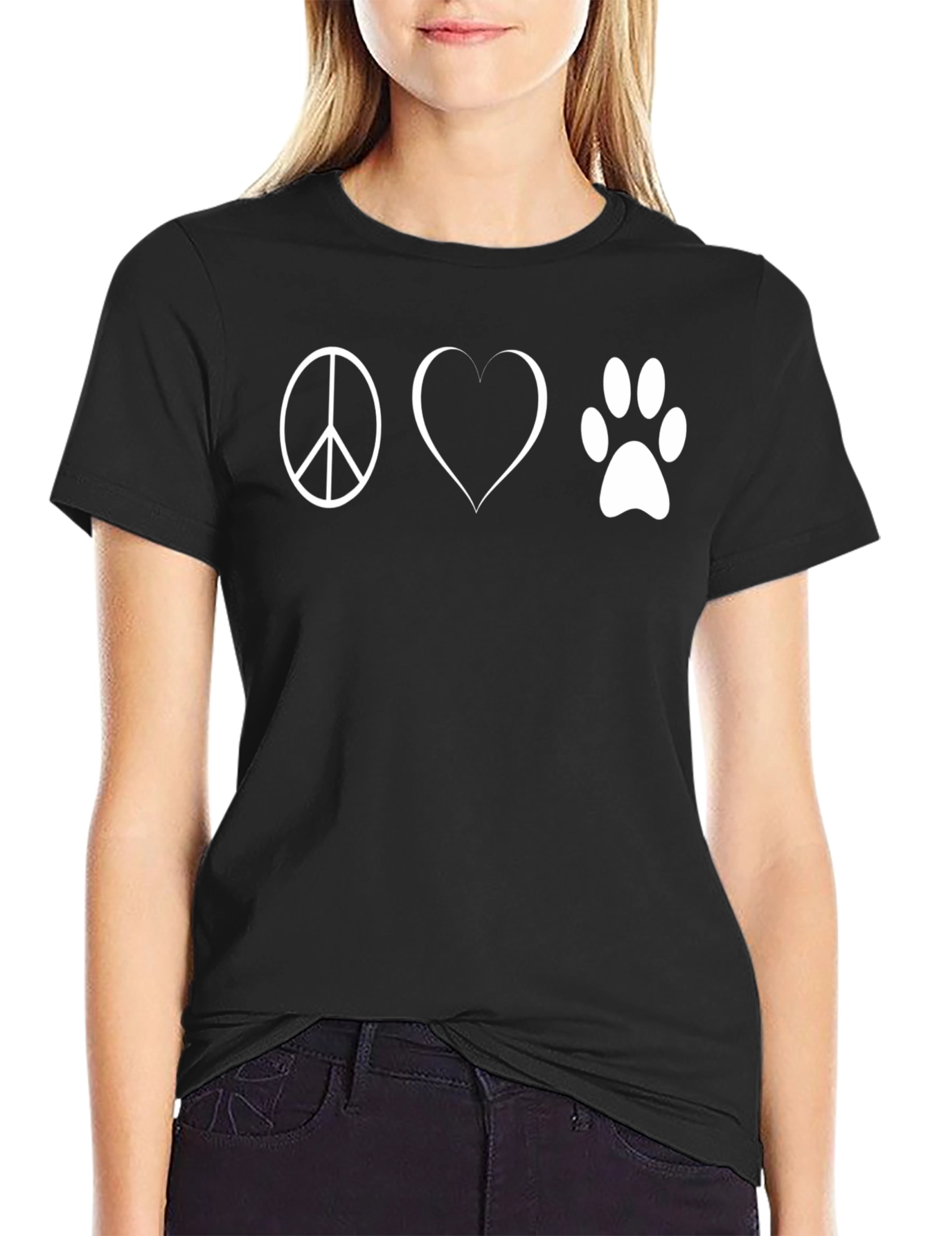Peace Love Paws Graphic T-Shirt