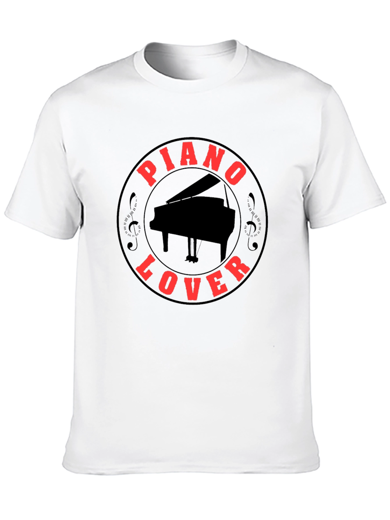Piano Lover Black T-Shirt: Music & Style