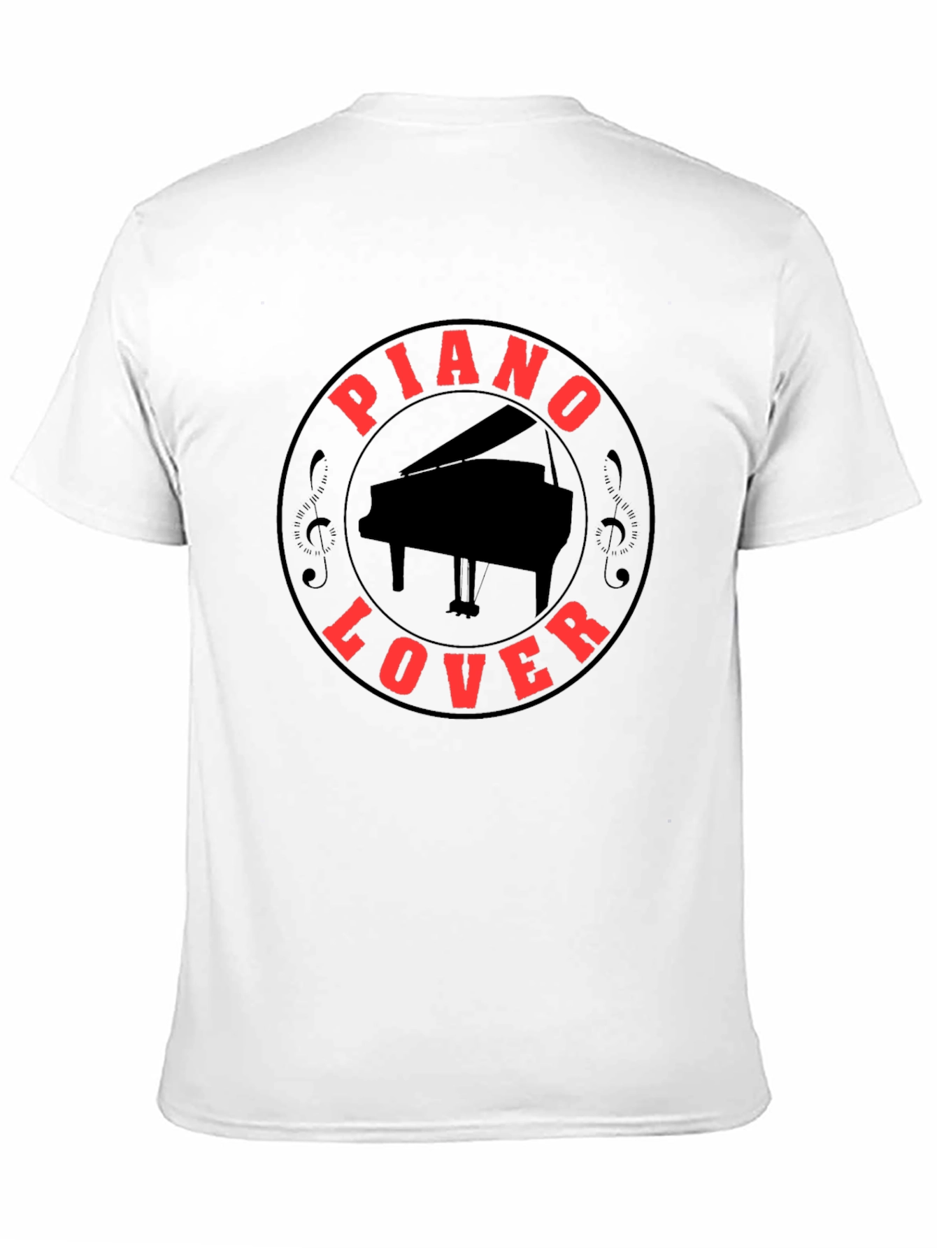 Piano Lover Black T-Shirt: Music & Style