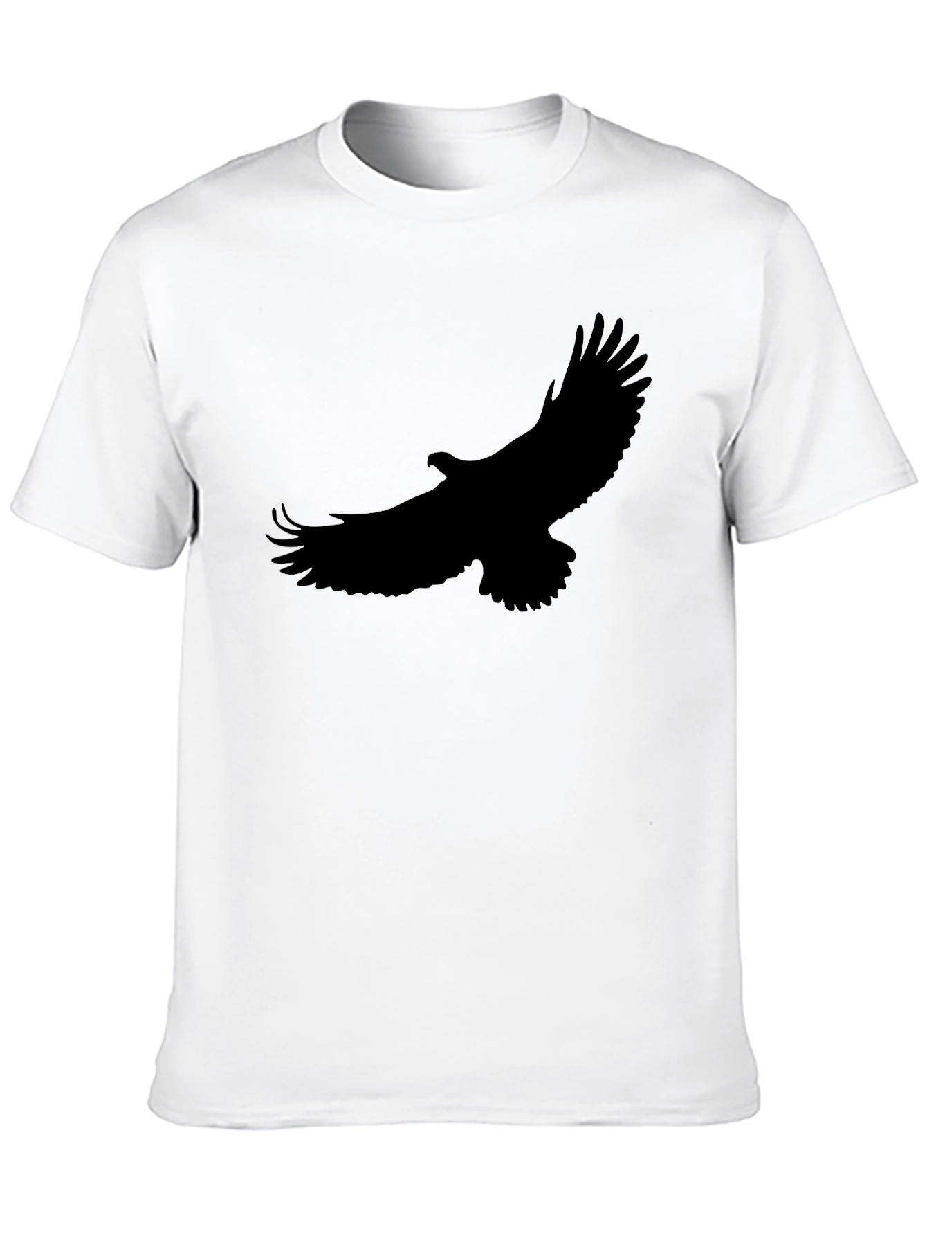 Black T-Shirt with Eagle Silhouette