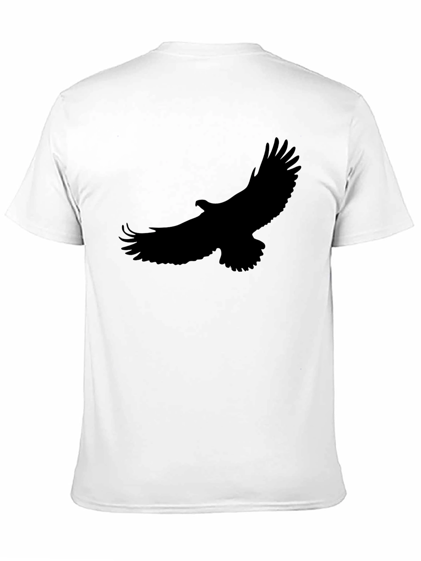 Black T-Shirt with Eagle Silhouette