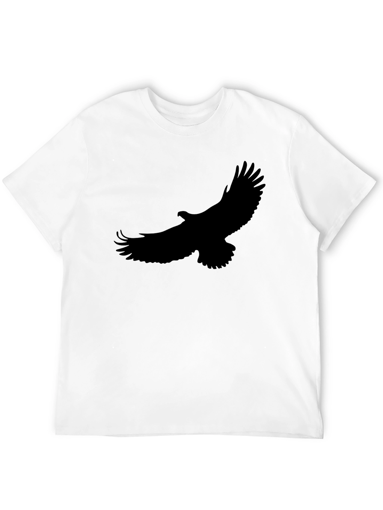 Black T-Shirt with Eagle Silhouette